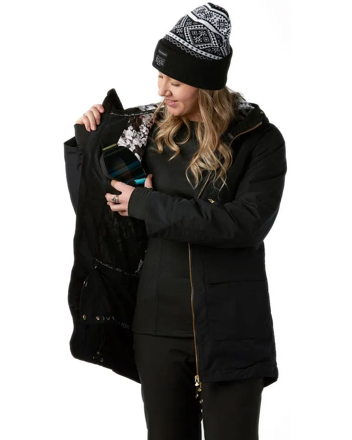 Rojo Birdie Jacket True Black | Snow Jackets Womens | Snow Skiers Warehouse