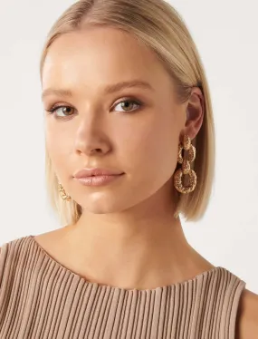 Signature Tabitha Textured Link Earrings