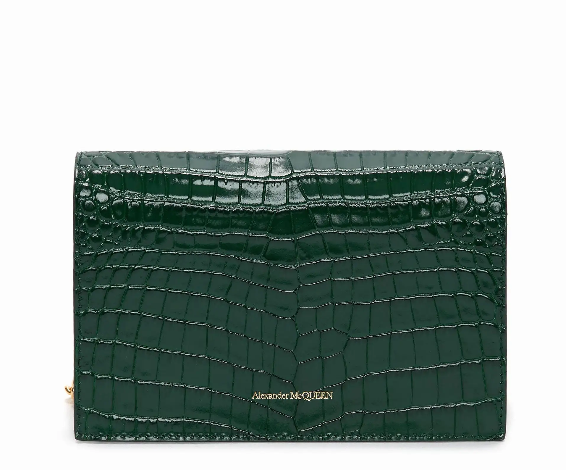 Skull Mini Bag Croc, Emerald