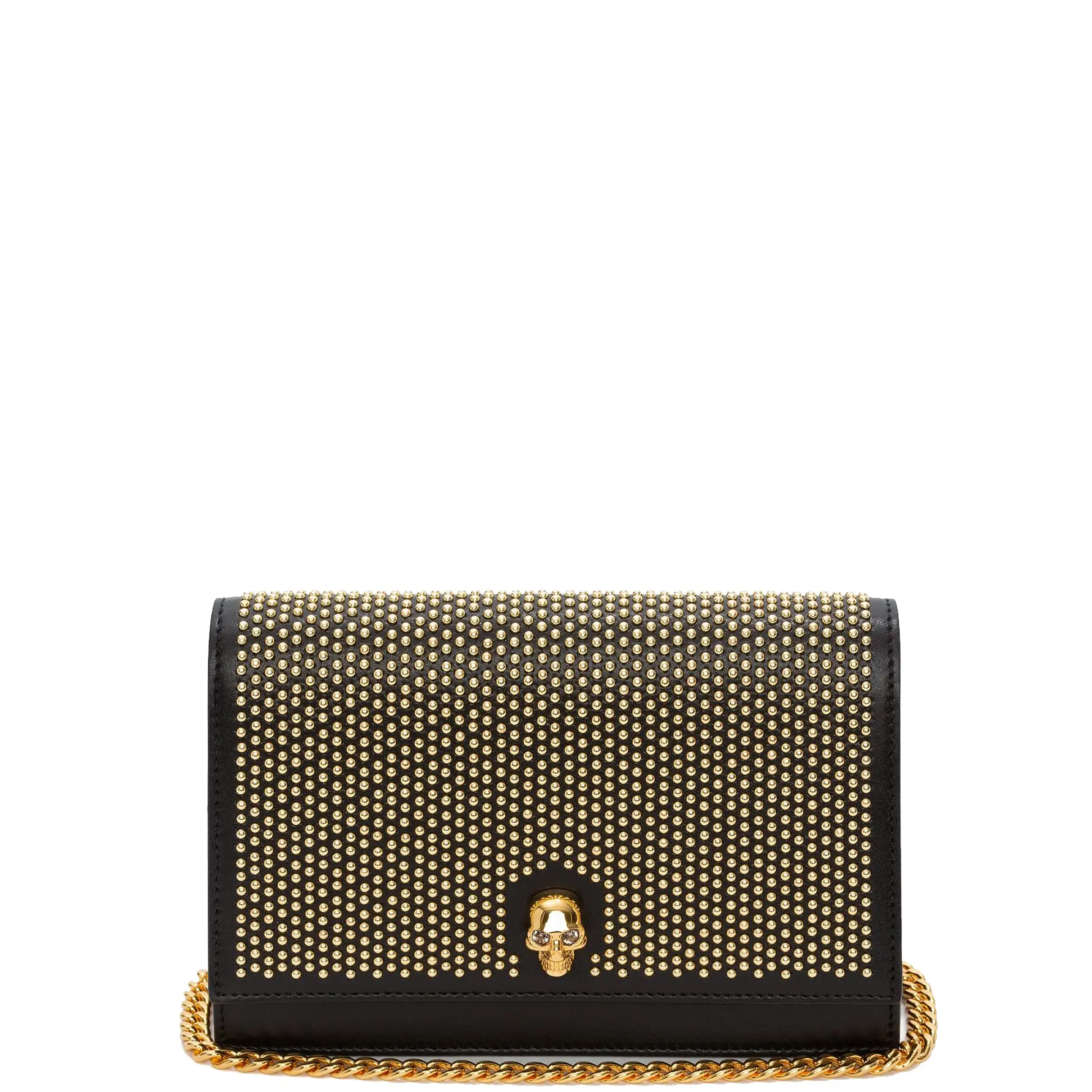 Skull Mini Bag Studded, Black/Gold