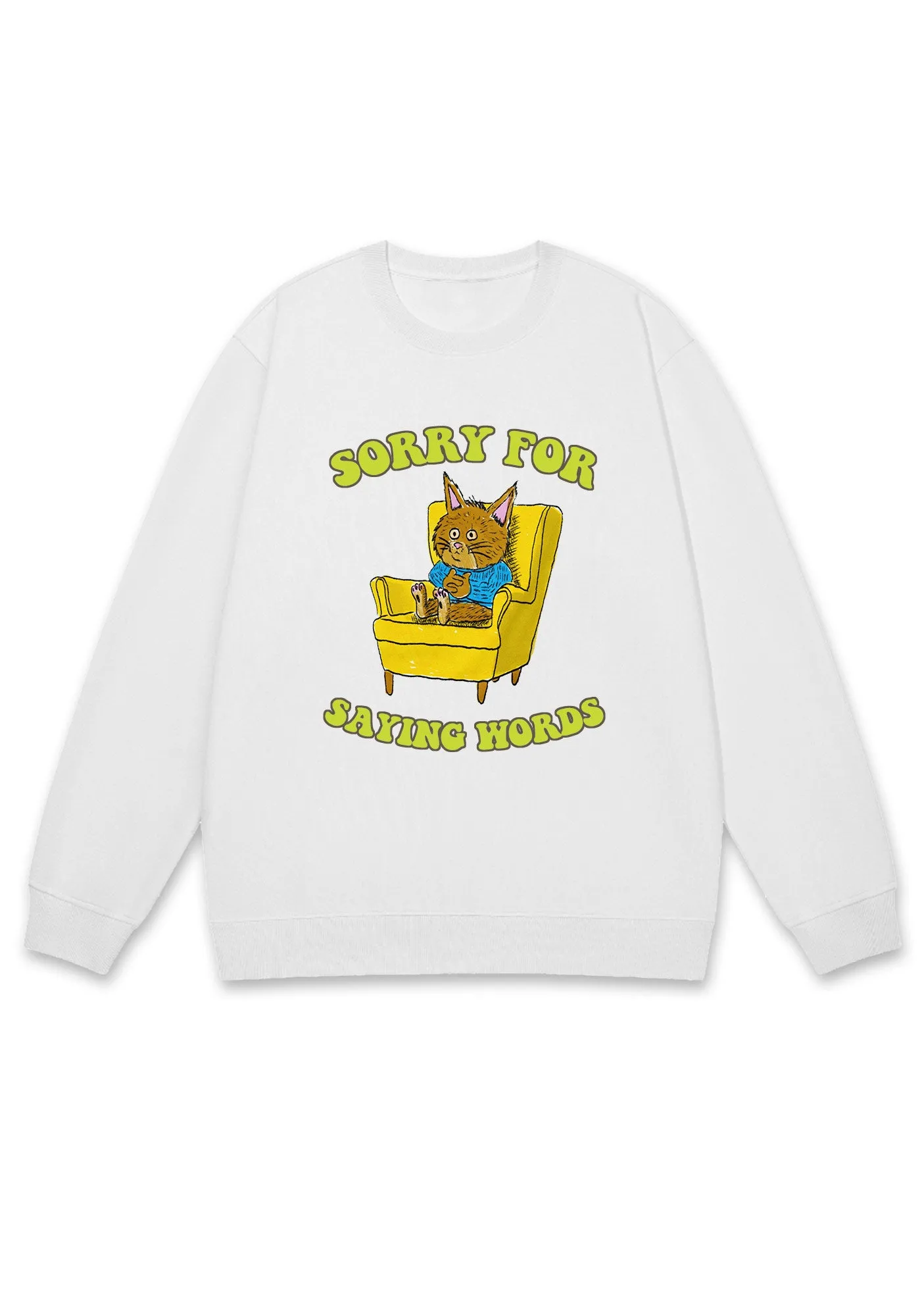 Sorry For Saying Words Y2K Sweatshirt