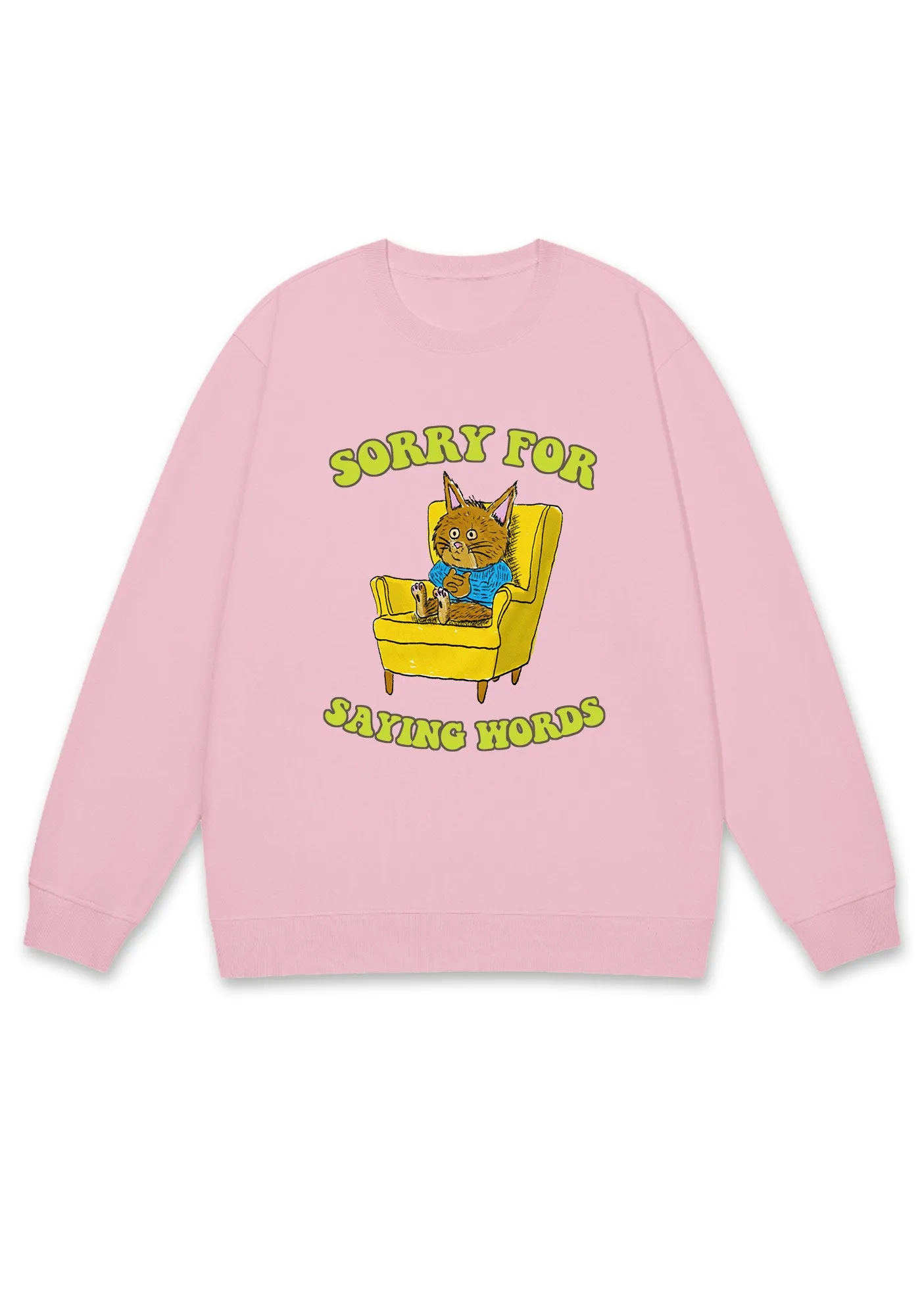 Sorry For Saying Words Y2K Sweatshirt