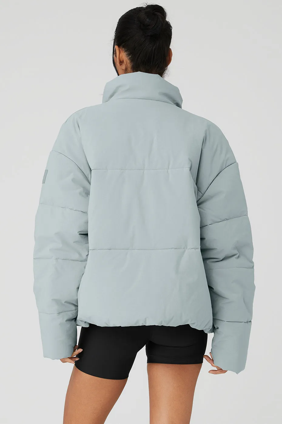 Stretch Woven Street Puffer - Cosmic Grey