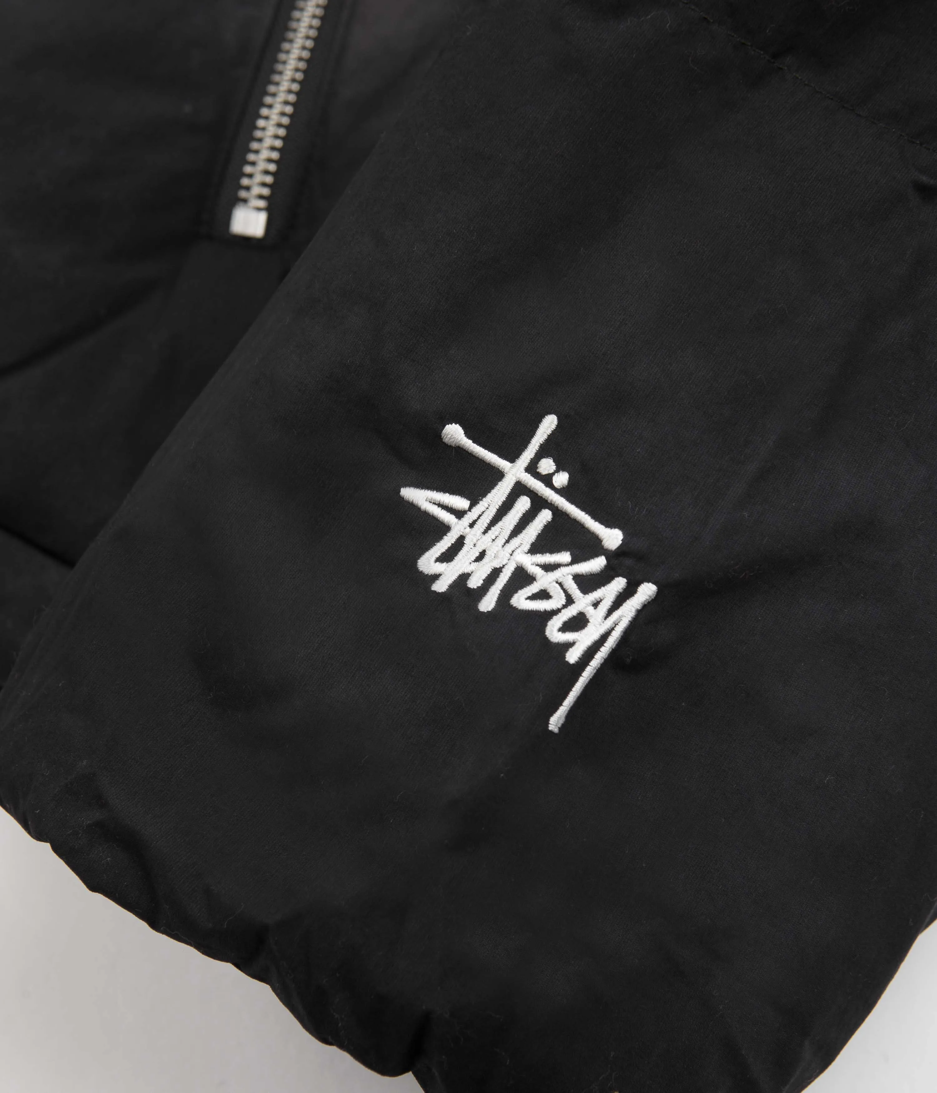 Stussy Recycled Nylon Down Puffer Jacket - Vintage Black