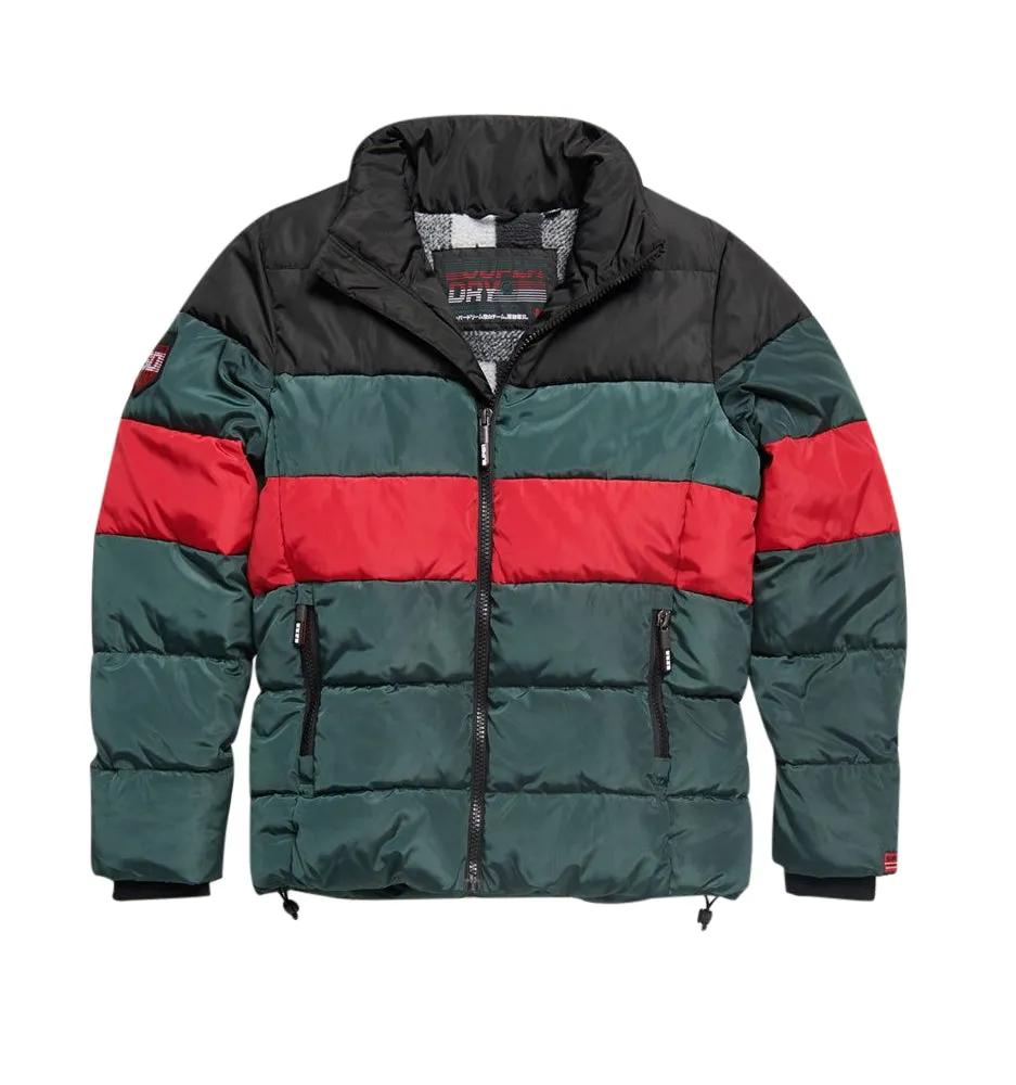 Superdry Men’s Color Stripe Sports Puffer Jacket