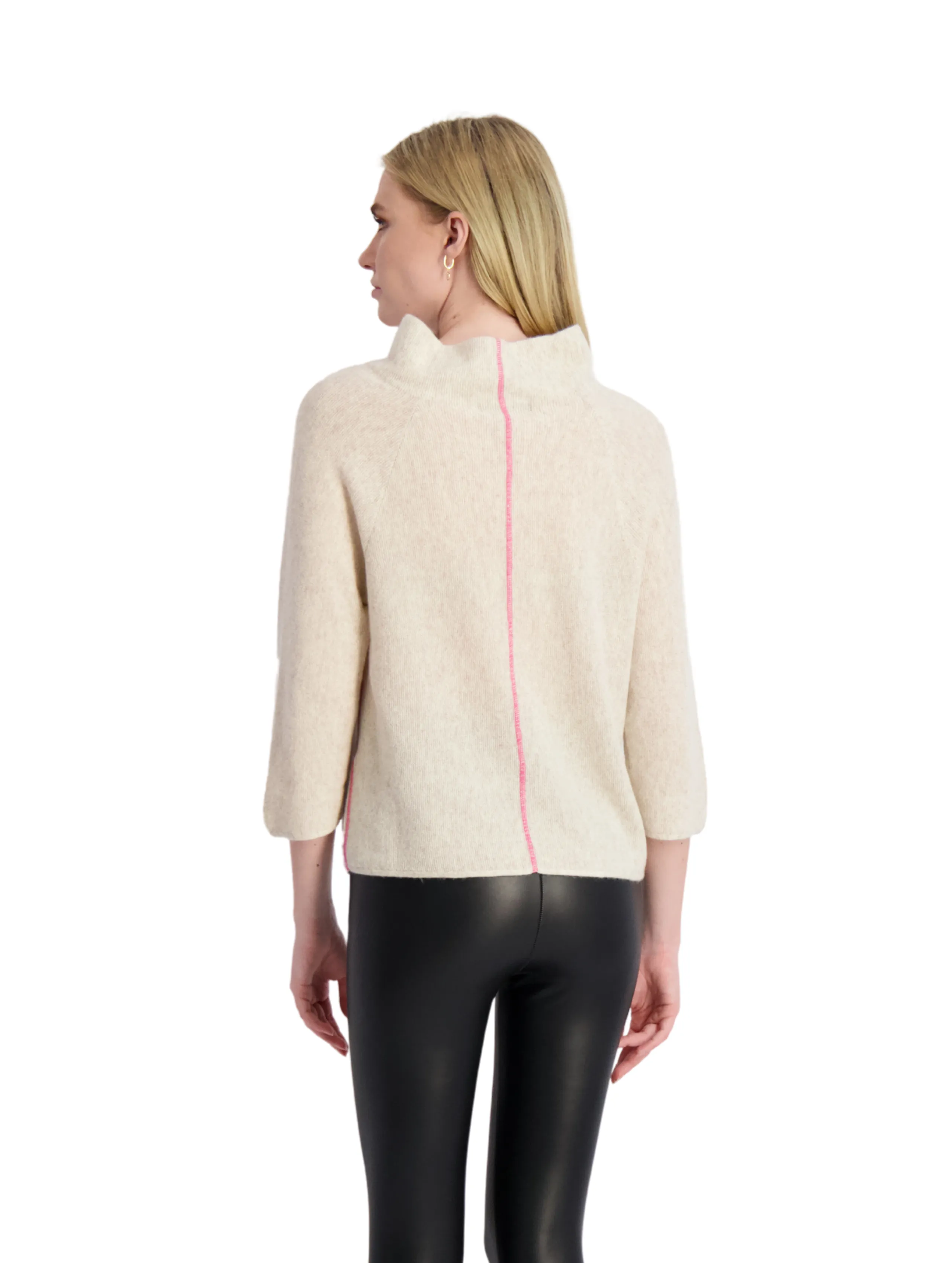 The Paddington - Cashmere Mock Neck WAREHOUSE MOVING SALE- FINAL SALE /No Returns/No Exchanges