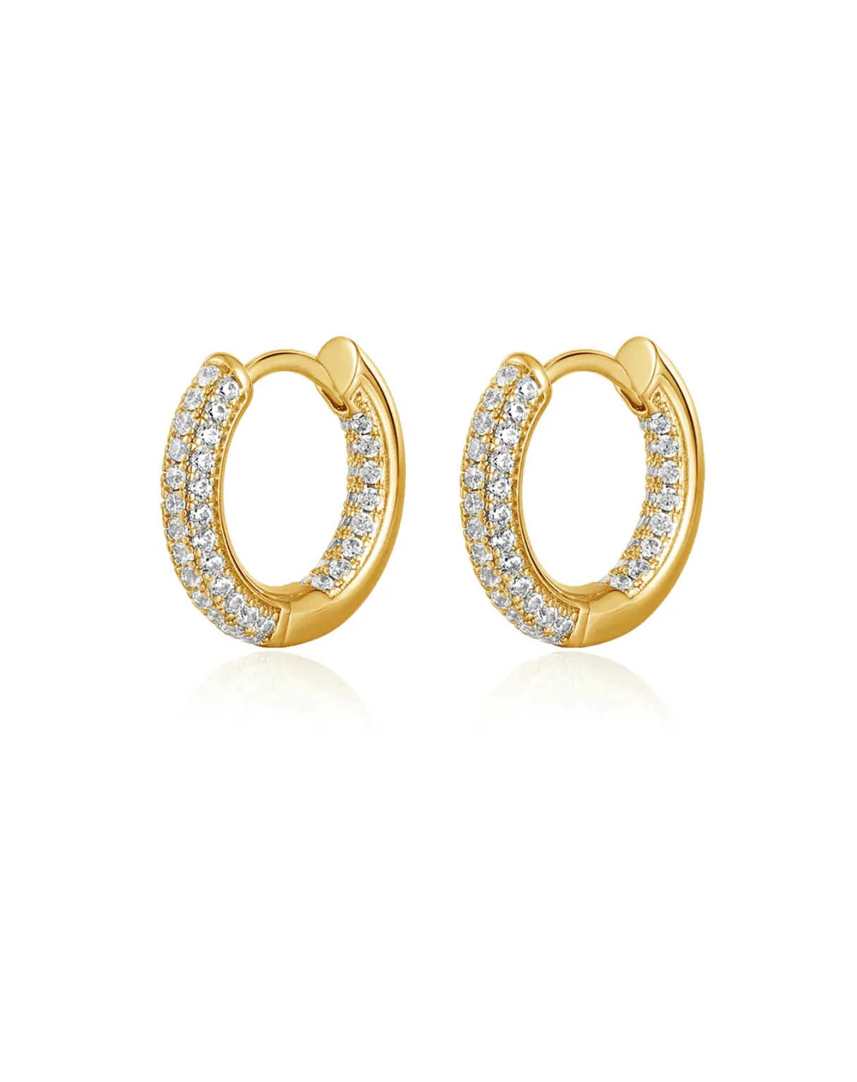 THE REVERSIBLE MINI AMALFI HOOPS- GOLD