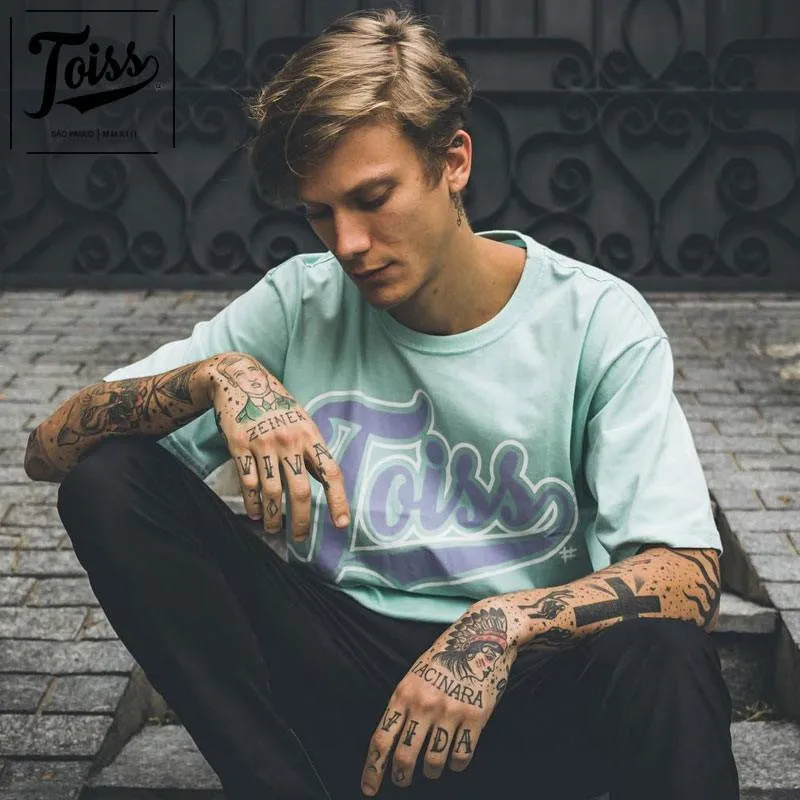 TOISS  |Street Style Plain Cotton Short Sleeves Logo T-Shirts