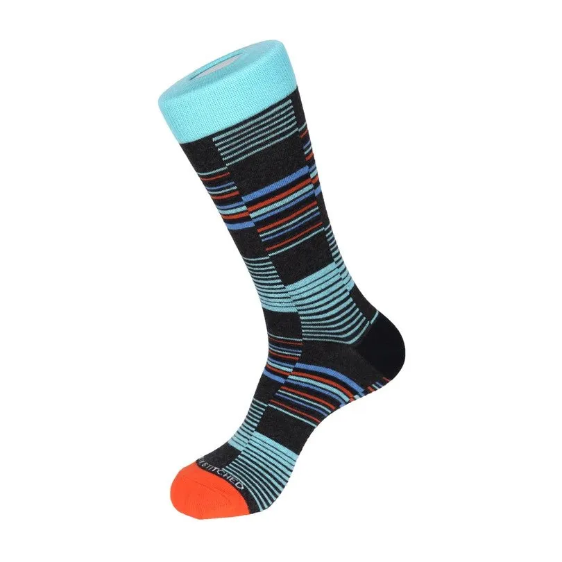 Unsimply Stitched Illusion Maze Socks