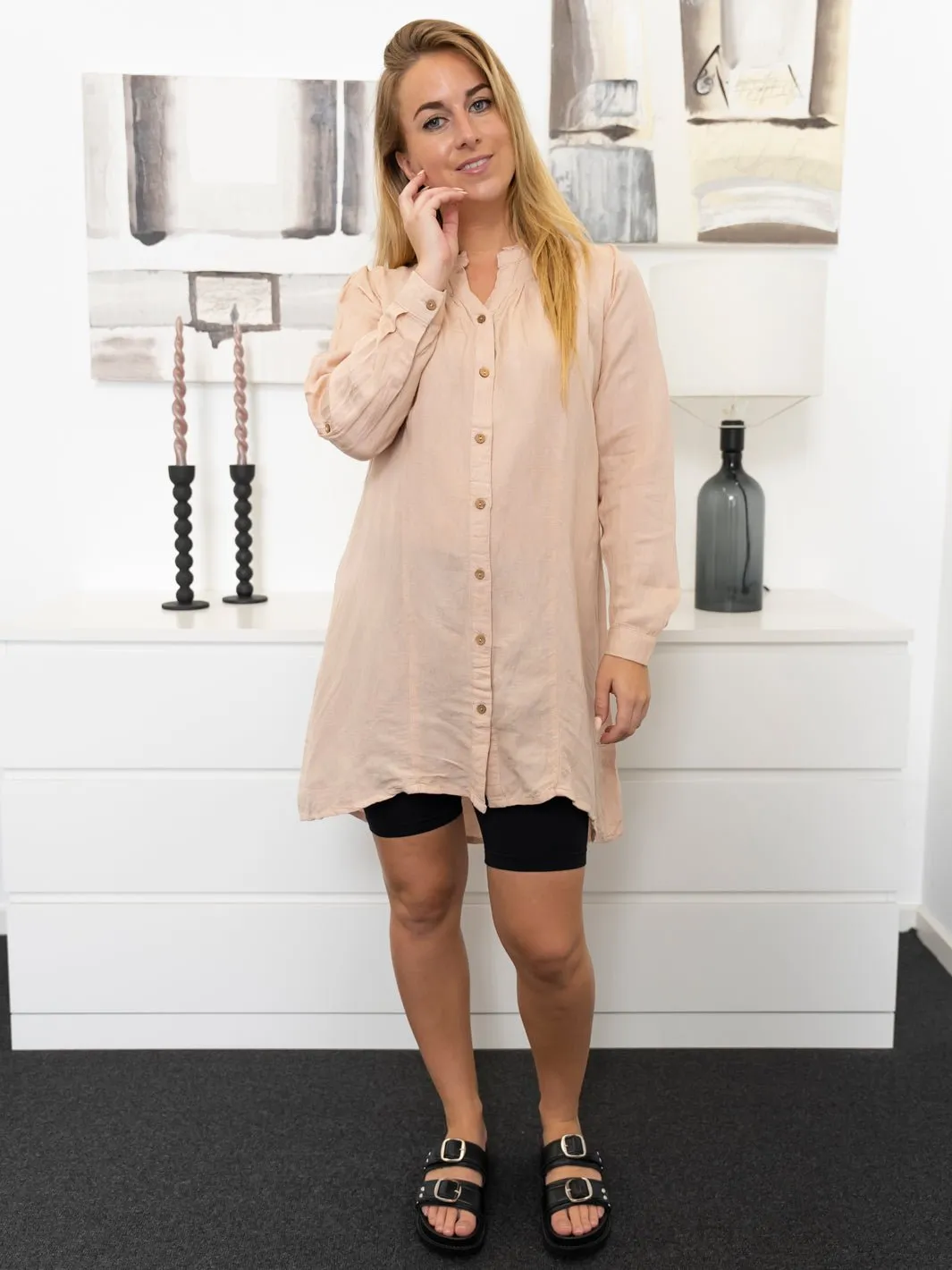 Uria long shirt rose