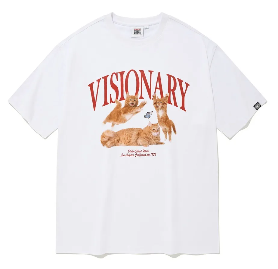 Vision Street Wear  |Unisex Street Style Short Sleeves Logo T-Shirts