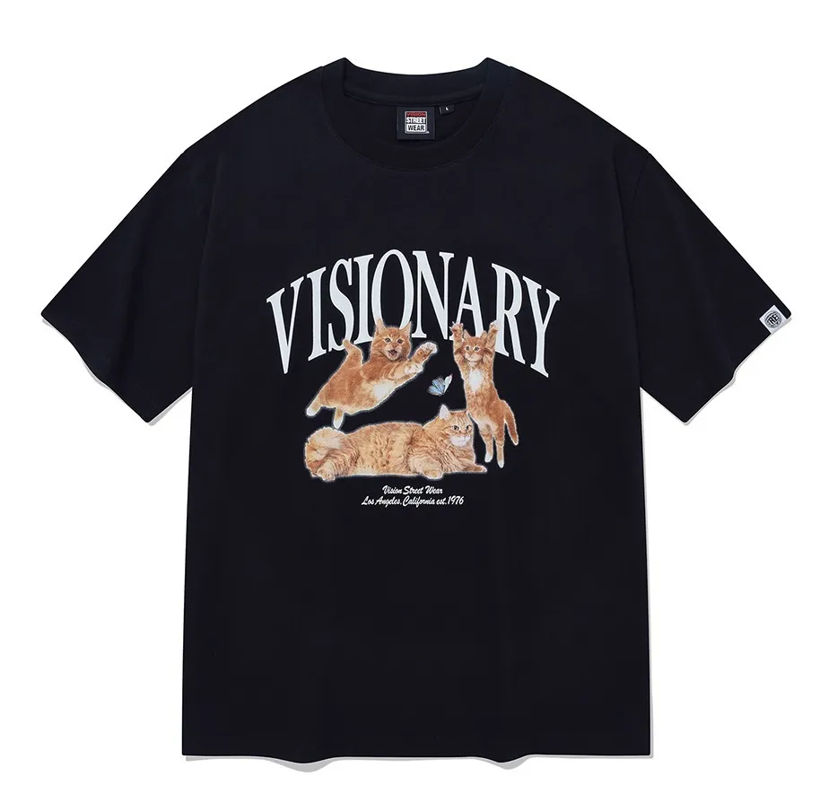 Vision Street Wear  |Unisex Street Style Short Sleeves Logo T-Shirts