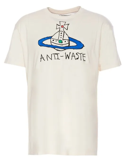 Vivienne Westwood  |Street Style Plain Cotton Short Sleeves Logo T-Shirts