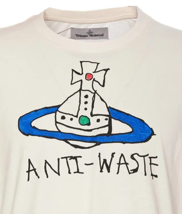 Vivienne Westwood  |Street Style Plain Cotton Short Sleeves Logo T-Shirts