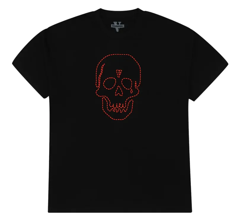 Vlone x Neighborhood Skull Tee Black/Orange