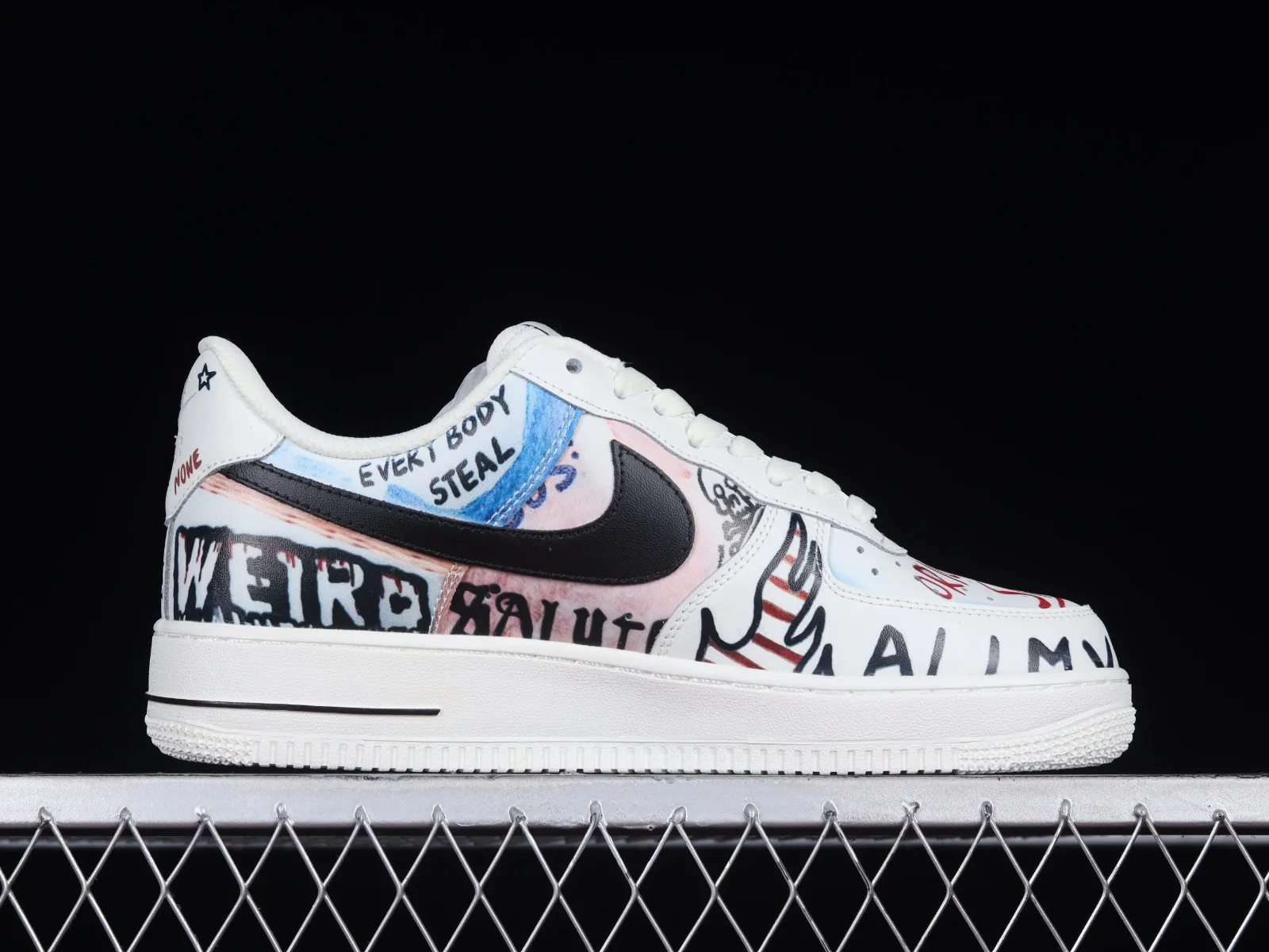 Vlone x Nike Air Force 1 07 Low White Black GT6969-198