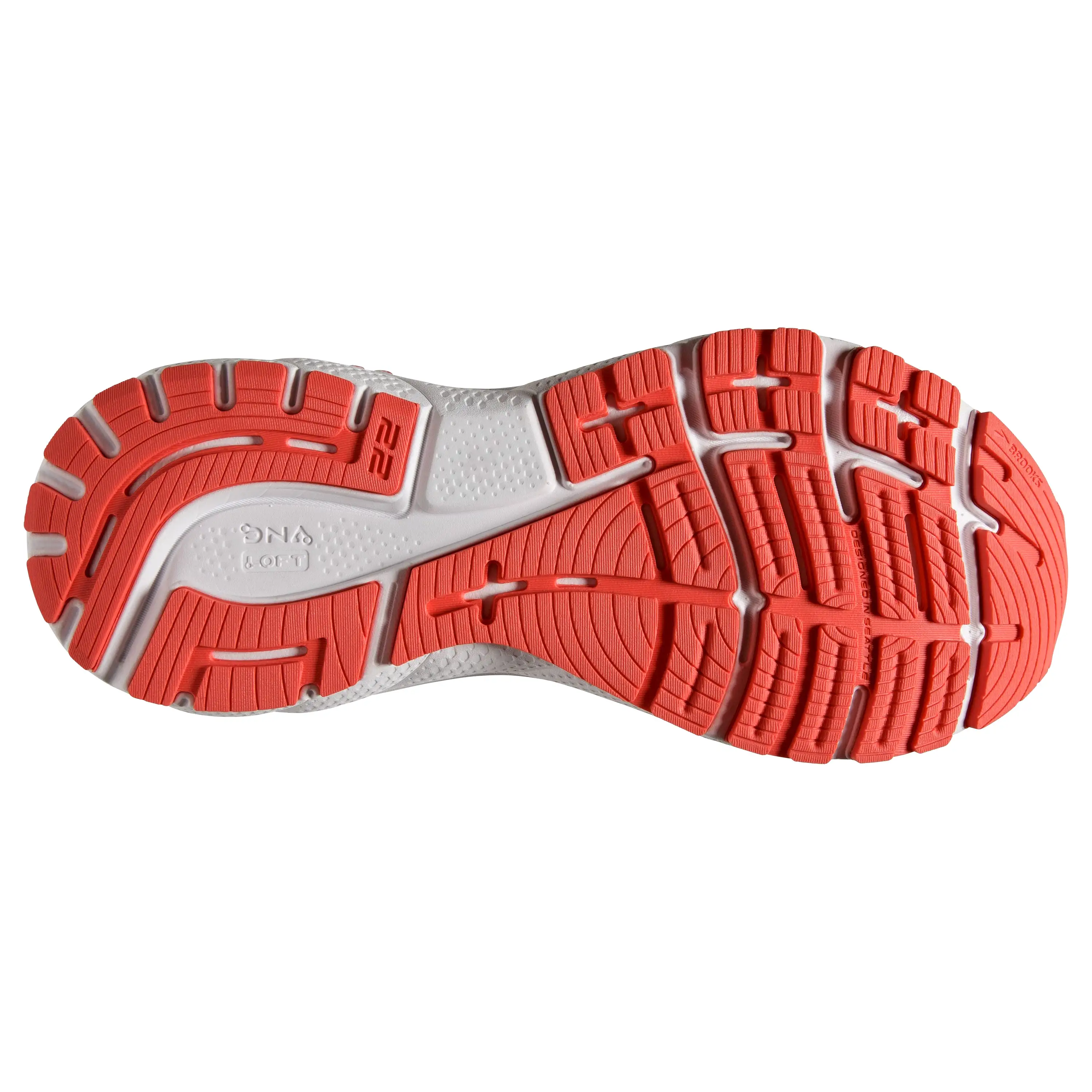 W Brooks Adrenaline GTS 22 Coral/Latigo Bay/White