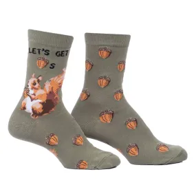 Women's Let's Get Nuts Crew Socks