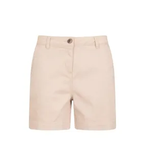 Womens/ladies bay chino organic shorts beige Mountain Warehouse