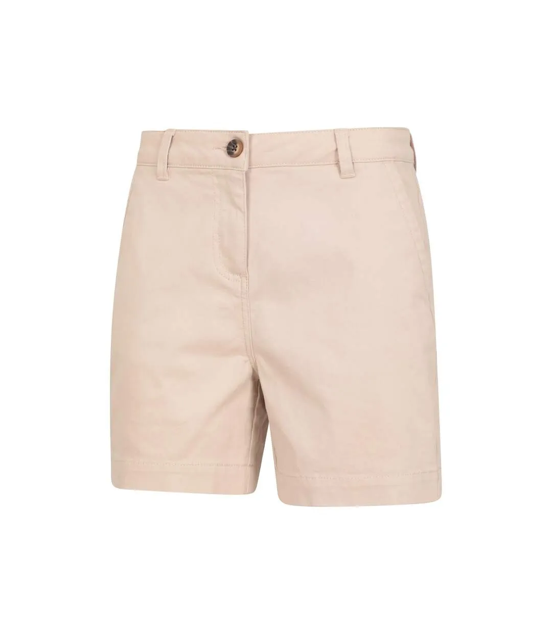 Womens/ladies bay chino organic shorts beige Mountain Warehouse