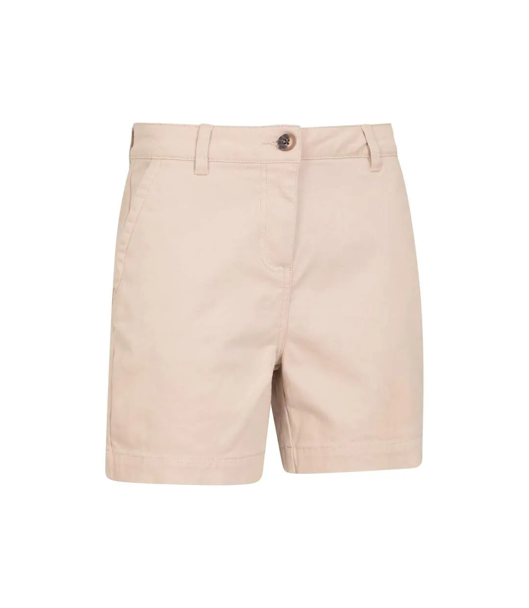 Womens/ladies bay chino organic shorts beige Mountain Warehouse