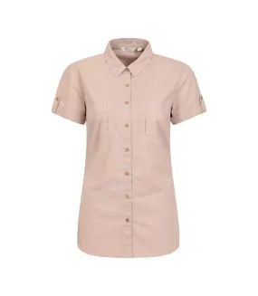 Womens/ladies coconut short-sleeved shirt beige Mountain Warehouse