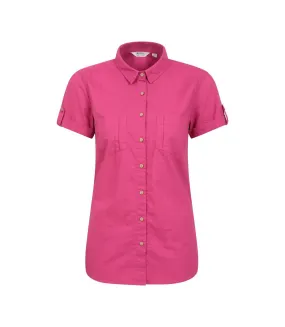 Womens/ladies coconut short-sleeved shirt bright pink Mountain Warehouse