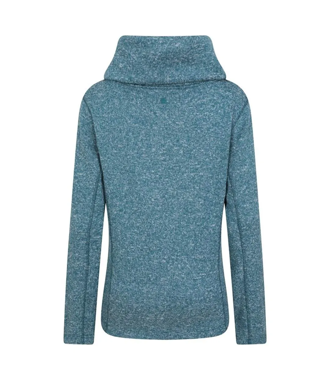 Womens/ladies cowl neck fleece top teal Mountain Warehouse