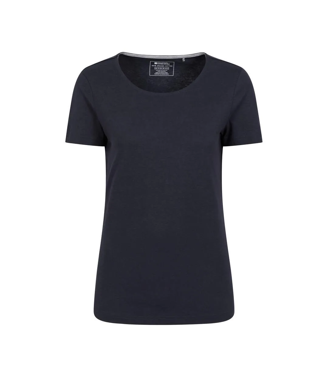 Womens/ladies eden organic v neck t-shirt navy Mountain Warehouse