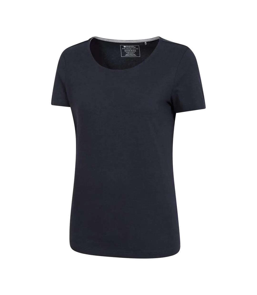 Womens/ladies eden organic v neck t-shirt navy Mountain Warehouse