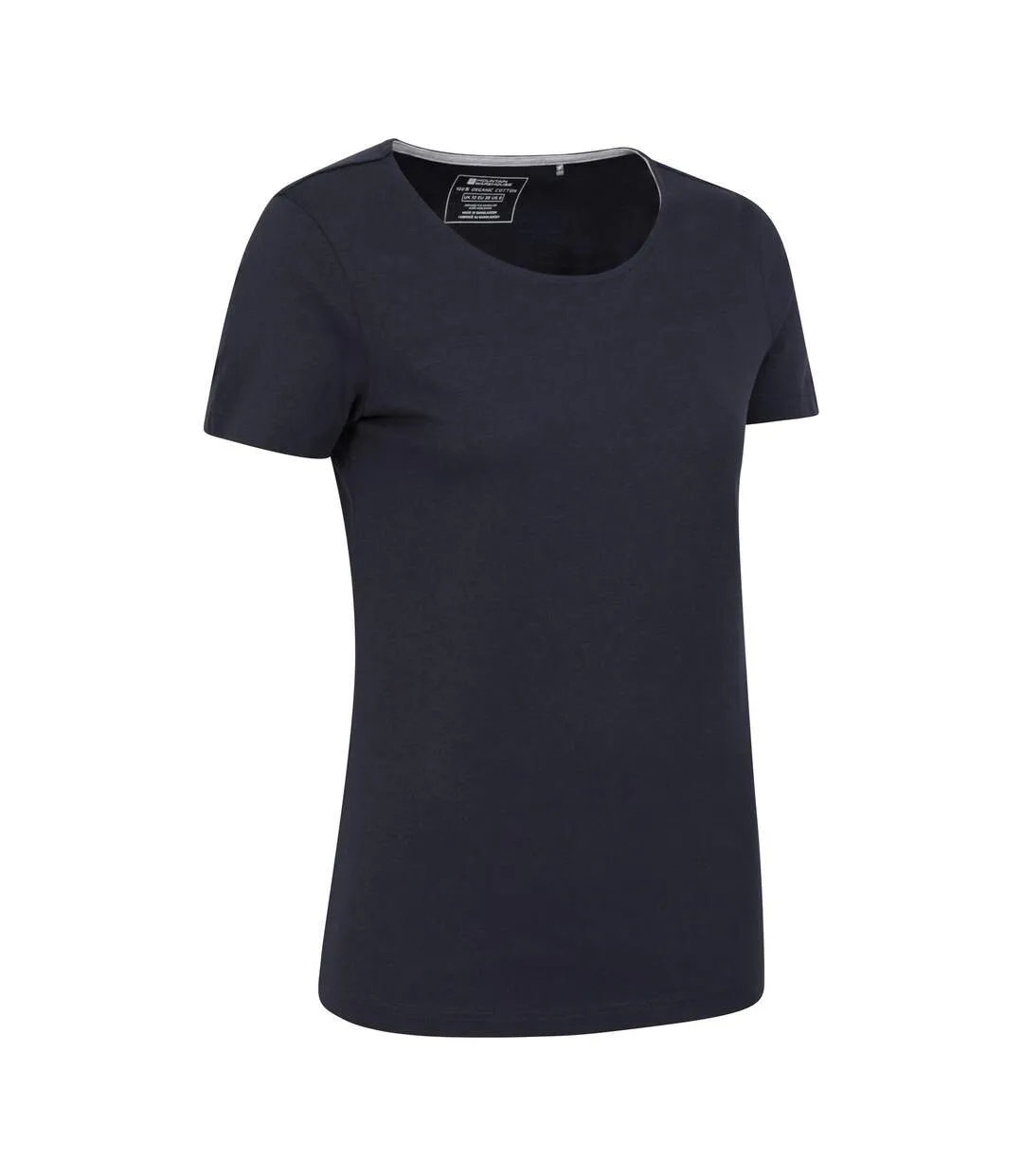 Womens/ladies eden organic v neck t-shirt navy Mountain Warehouse