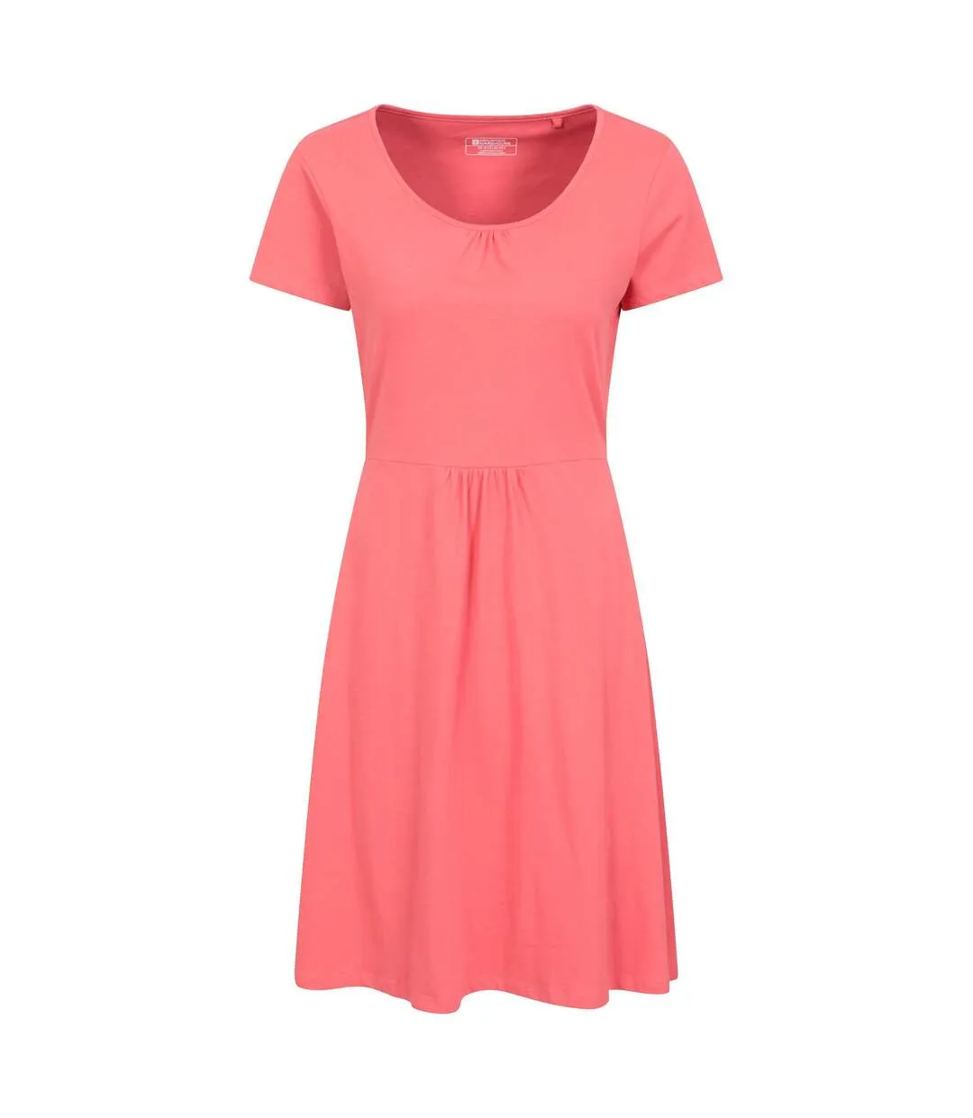 Womens/ladies essentials lora plain skater dress coral Mountain Warehouse