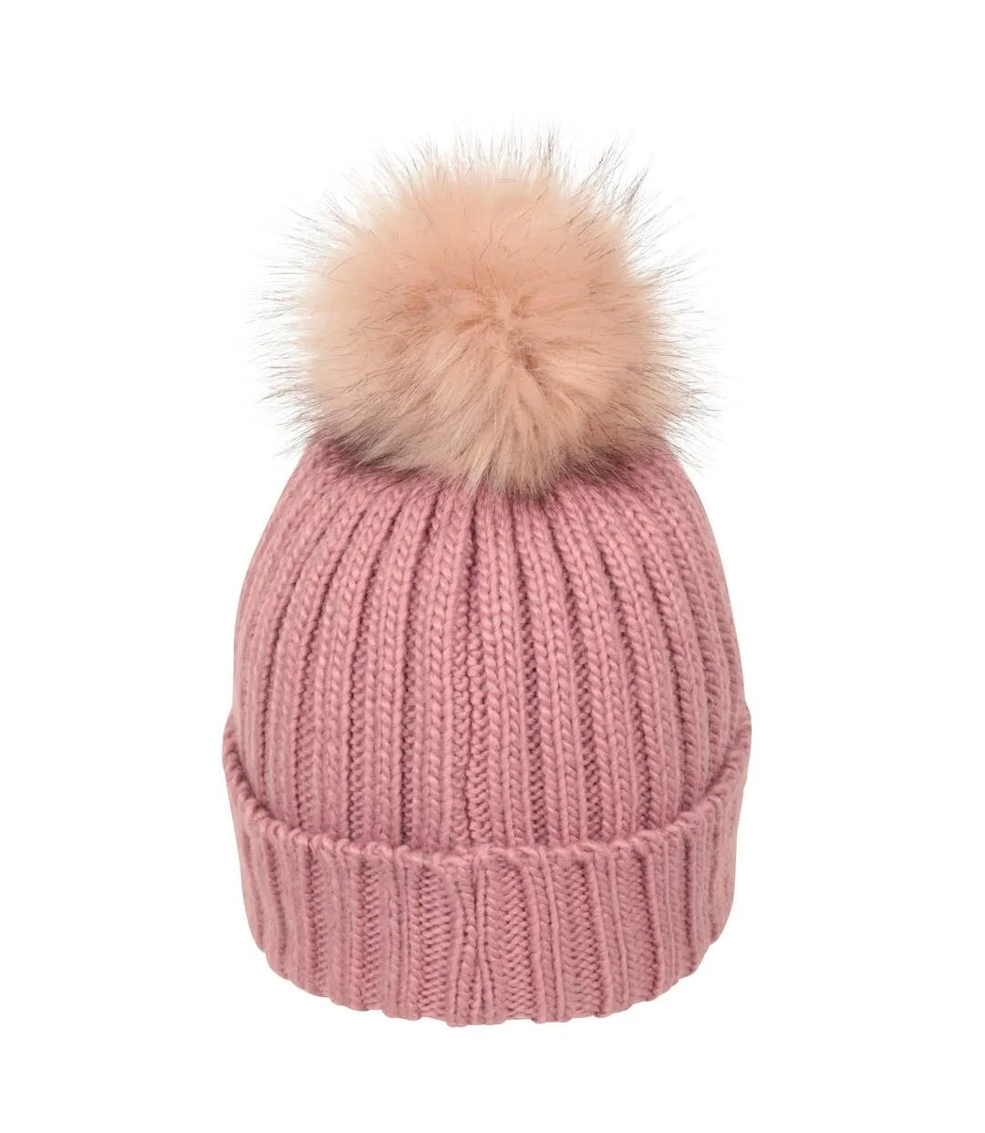 Womens/ladies geneva borg lined beanie pale pink Mountain Warehouse