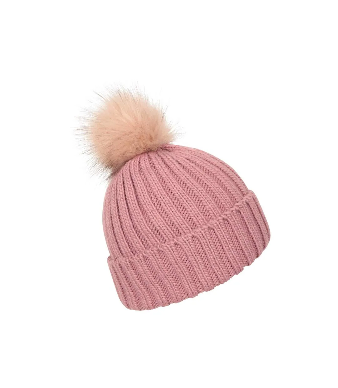 Womens/ladies geneva borg lined beanie pale pink Mountain Warehouse