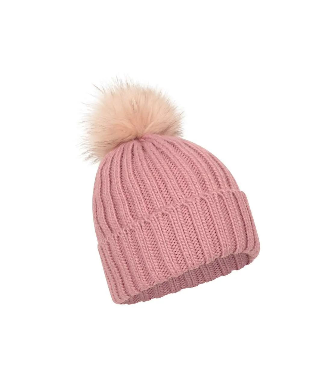 Womens/ladies geneva borg lined beanie pale pink Mountain Warehouse