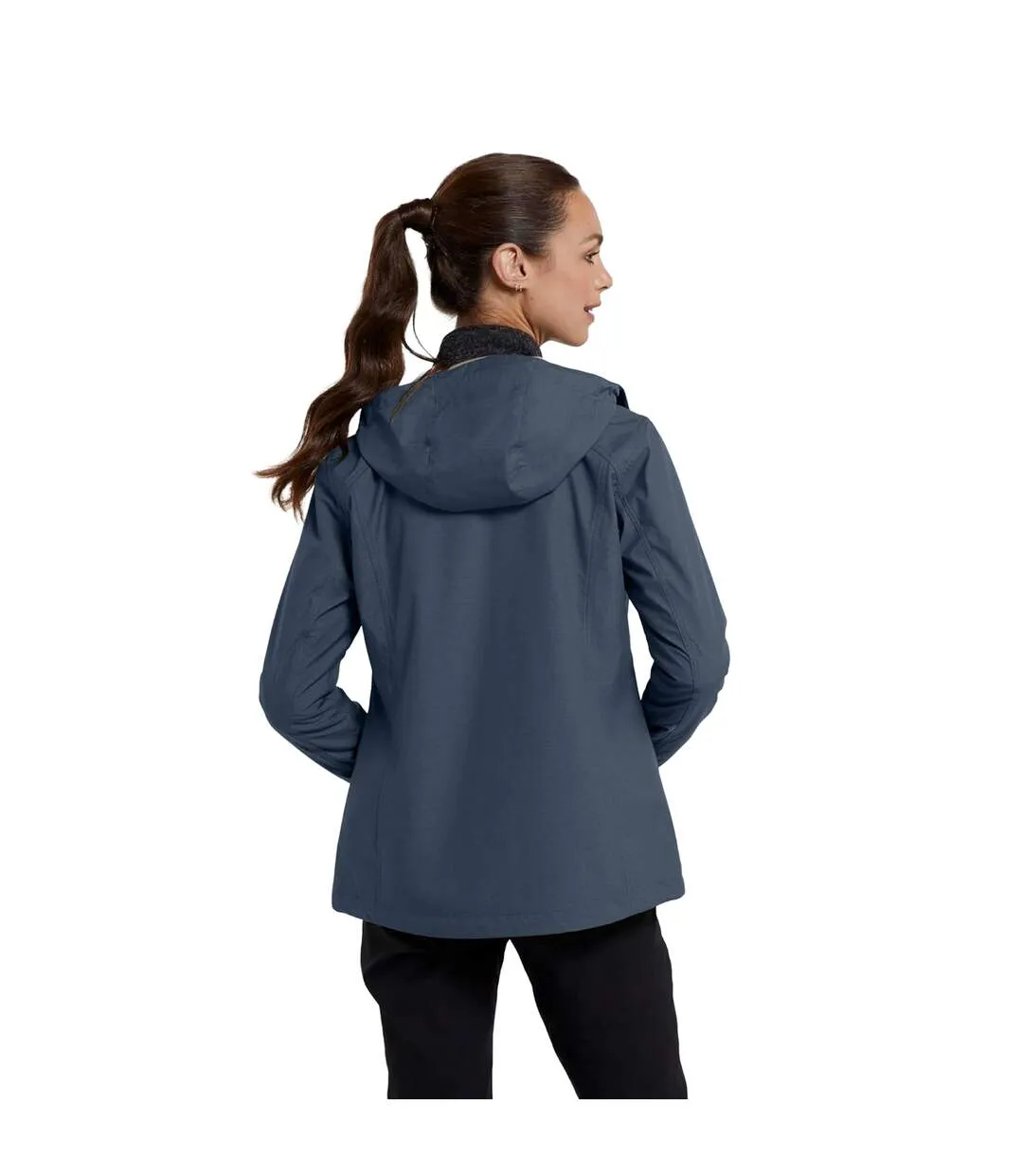 Womens/ladies iona soft shell jacket charcoal Mountain Warehouse