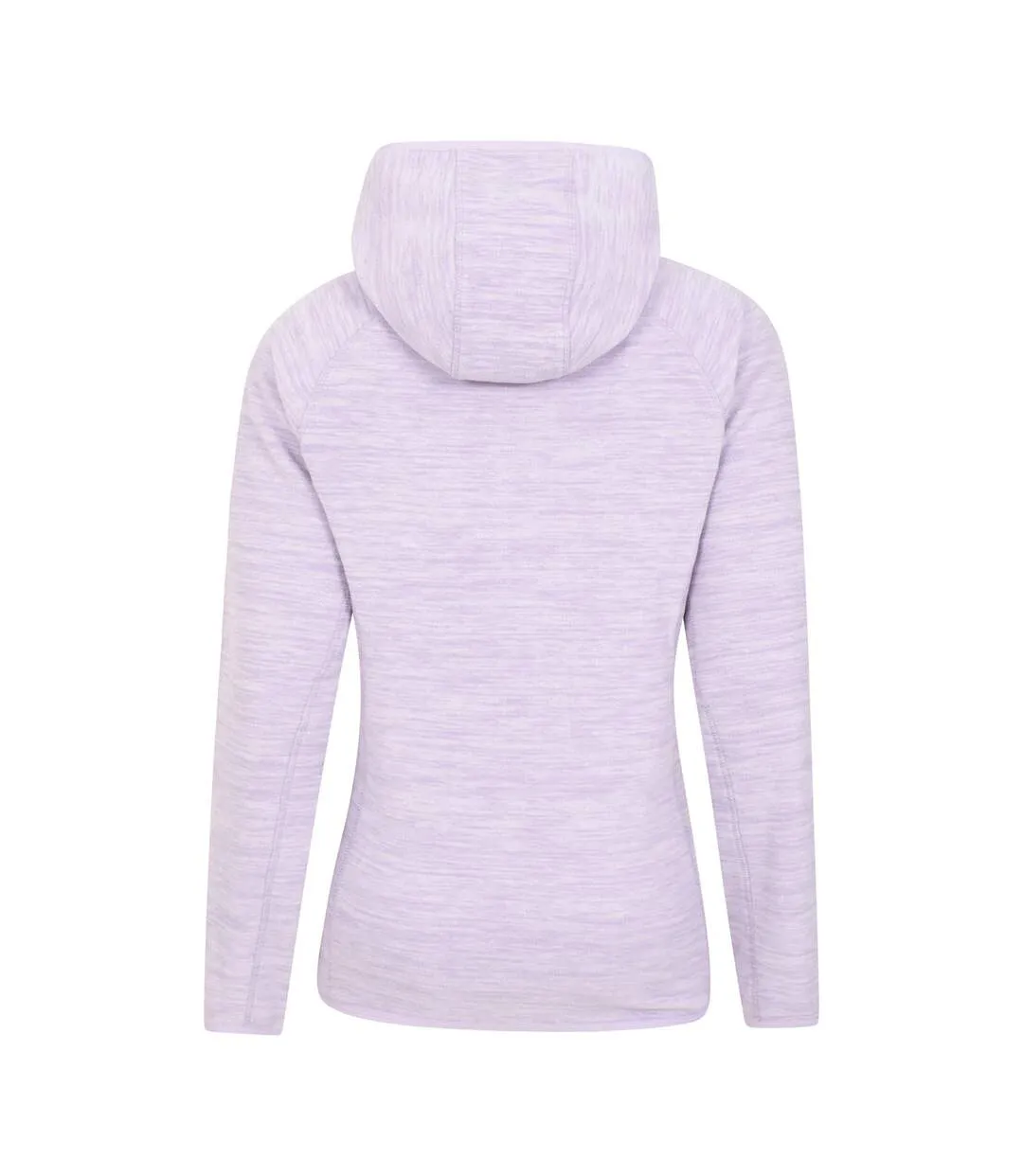 Womens/ladies lleyn ii melange full zip hoodie purple Mountain Warehouse