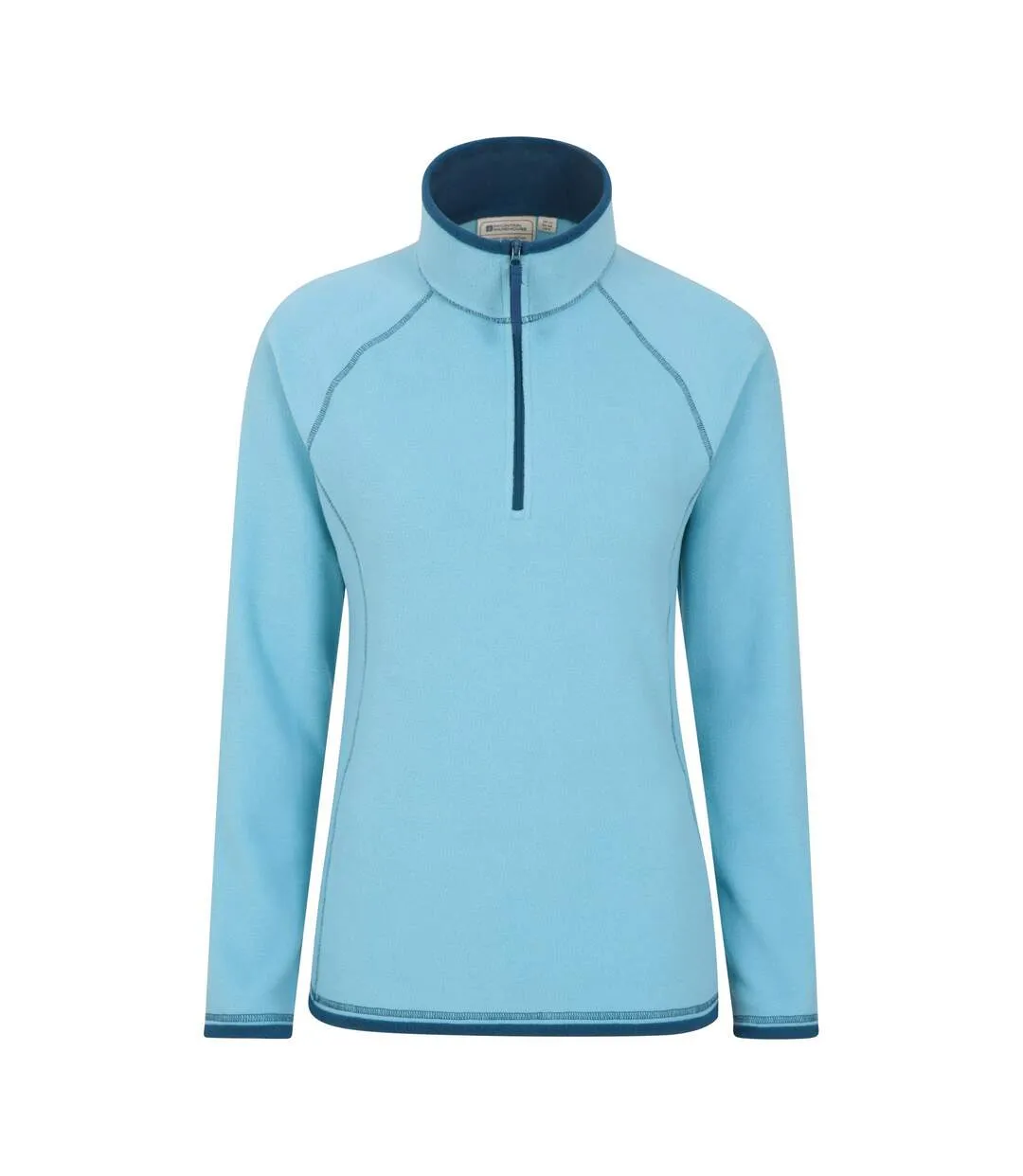 Womens/ladies montana half zip fleece top blue Mountain Warehouse