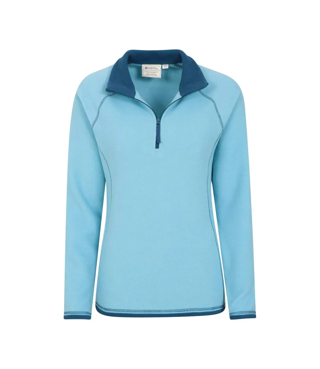 Womens/ladies montana half zip fleece top blue Mountain Warehouse