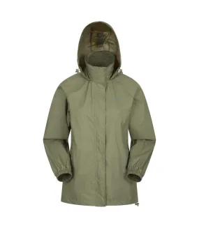 Womens/ladies pakka ii waterproof jacket khaki Mountain Warehouse