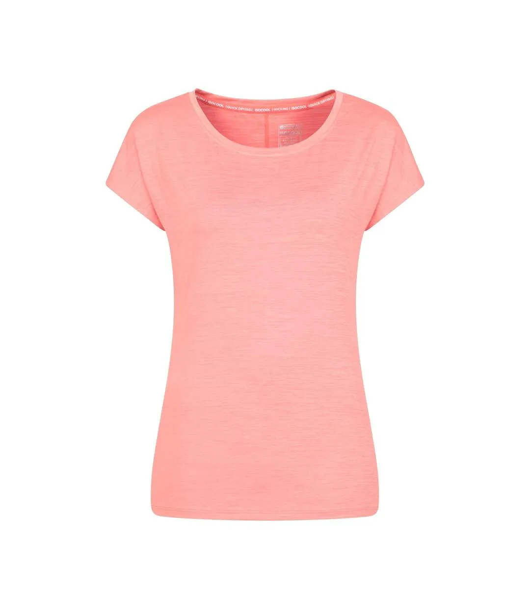 Womens/ladies panna ii uv protection loose t-shirt coral Mountain Warehouse