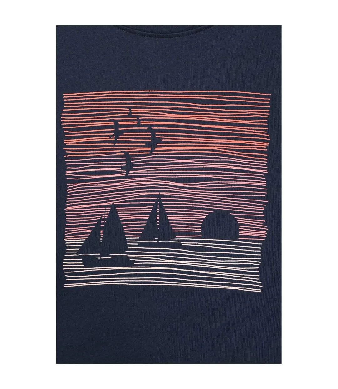 Womens/ladies sailing scene t-shirt indigo Mountain Warehouse