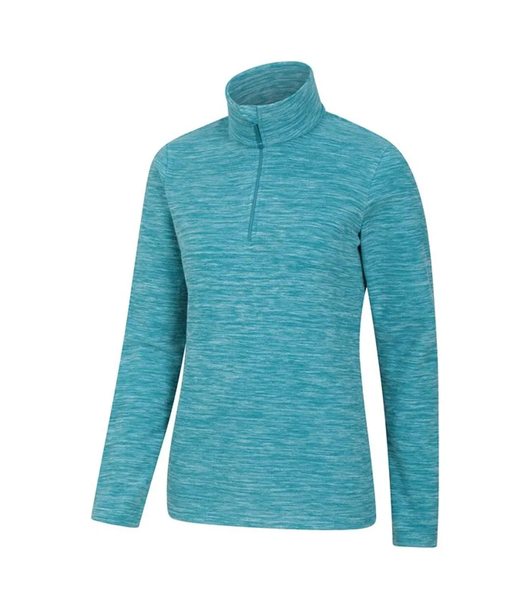 Womens/ladies snowdon melange fleece top teal Mountain Warehouse