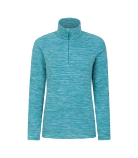 Womens/ladies snowdon melange fleece top teal Mountain Warehouse