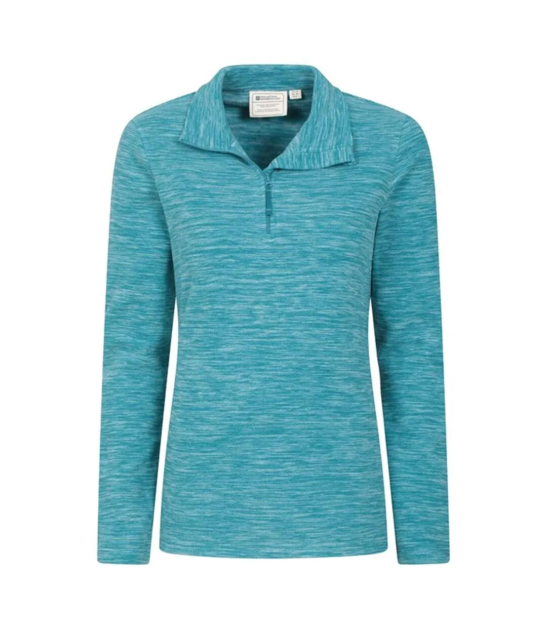 Womens/ladies snowdon melange fleece top teal Mountain Warehouse