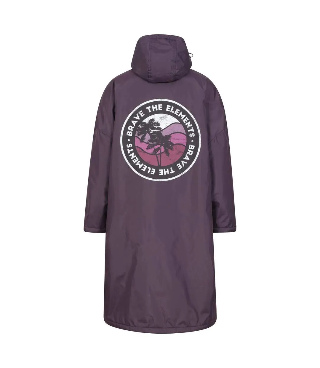 Womens/ladies tidal waterproof changing robe l purple Mountain Warehouse