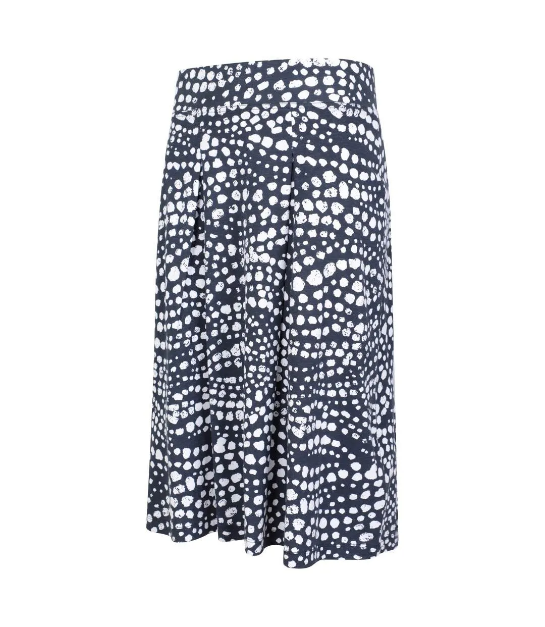 Womens/ladies waterfront spotted jersey midi skirt dark blue Mountain Warehouse