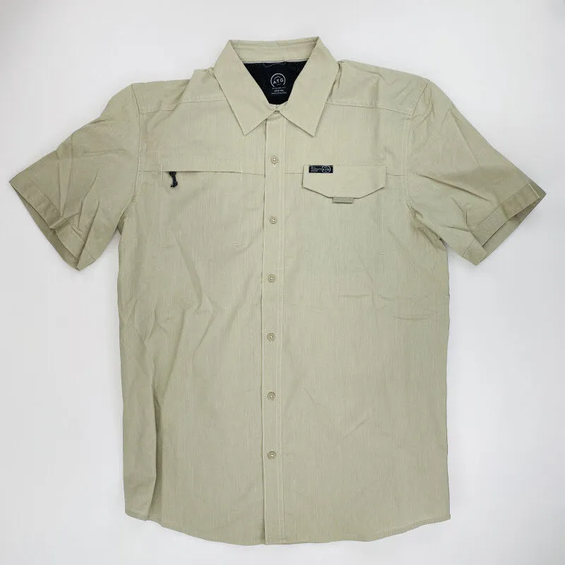 Wrangler  Ss Asym Zippkt Shirt - Camicia di seconda mano - Uomo - Beige - M