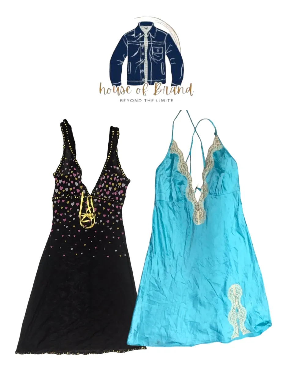 Y2k and modern design of slip dresses