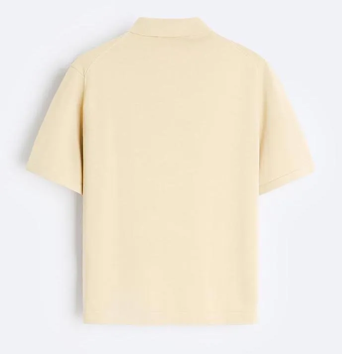 ZARA  |Silk Short Sleeves Polos